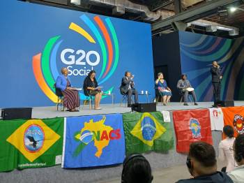 Cáritas Brasileira integra discussões do G20 Social, no Rio de Janeiro