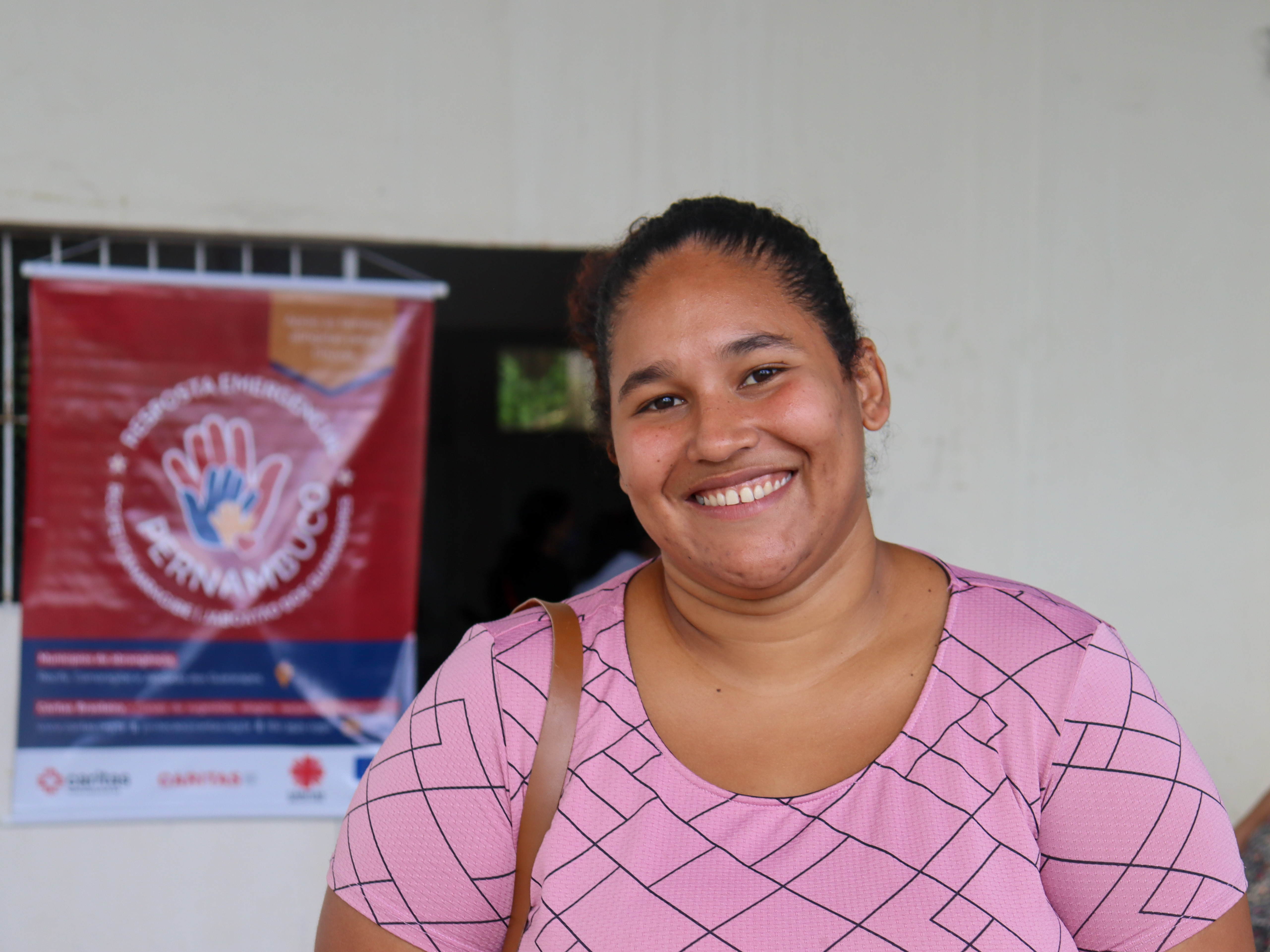 Bianca da Silva, beneficiária do projeto