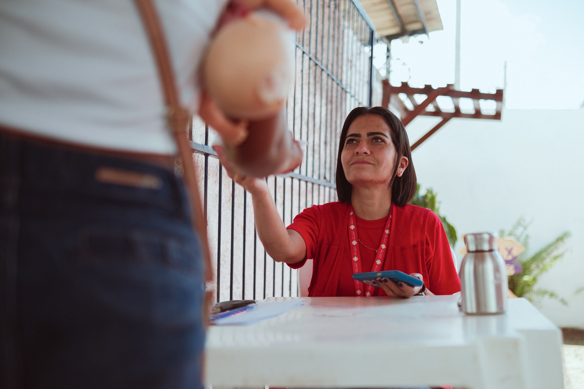 Os serviços de água, saneamento e higiene próximos à rodoviária da capital roraimense foram reabertos nesta segunda-feira, 30 de junho. Foto: Allan Denizard / Acervo Cáritas Brasileira